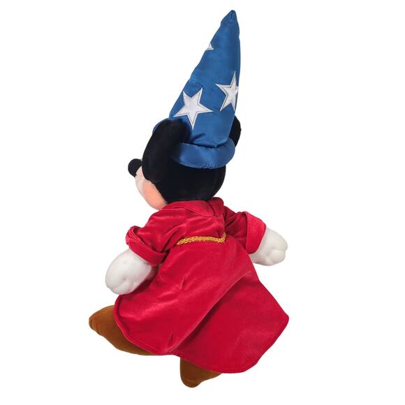 Mickey Mouse The Disney Store 19" Sorcerer's Apprentice Fantasia Plush Stuffed - Picture 3 of 5